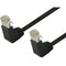 6' CAT5e (350 MHz) UTP Network Cable - Down-Down Angled Connectors - Black